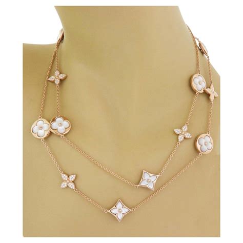 flower full necklace louis vuitton|louis vuitton clover necklace.